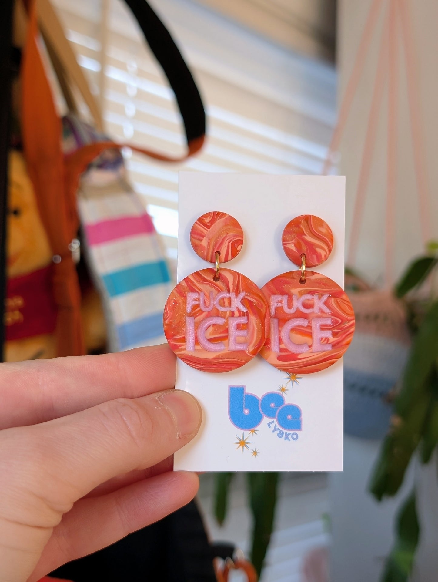 🔥🧊 Dangles - Orange Swirls