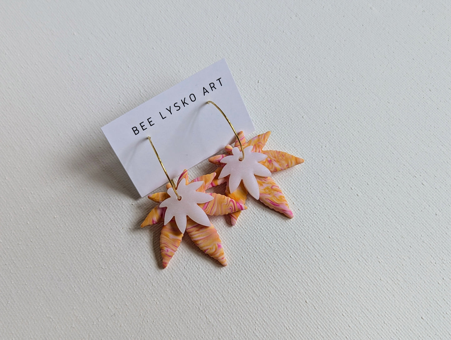 Pot Leaf Hoops
