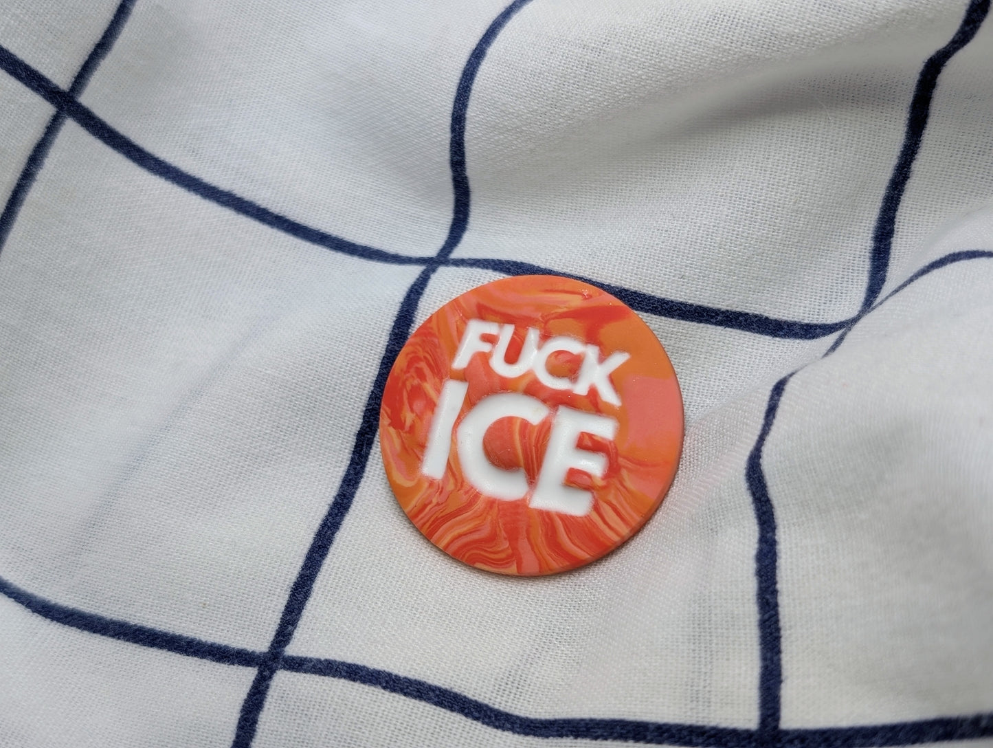 FUCK ICE 🧲 - Orange Swirls