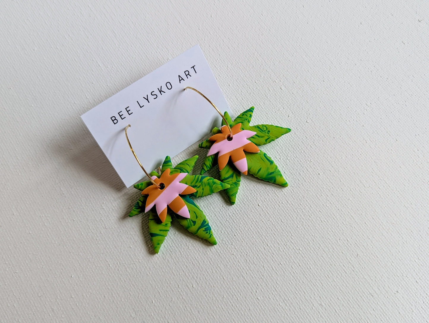 Pot Leaf Hoops