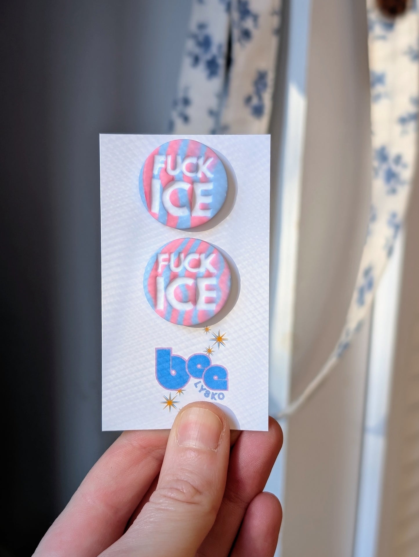 🔥🧊 Studs - Pink + Blue