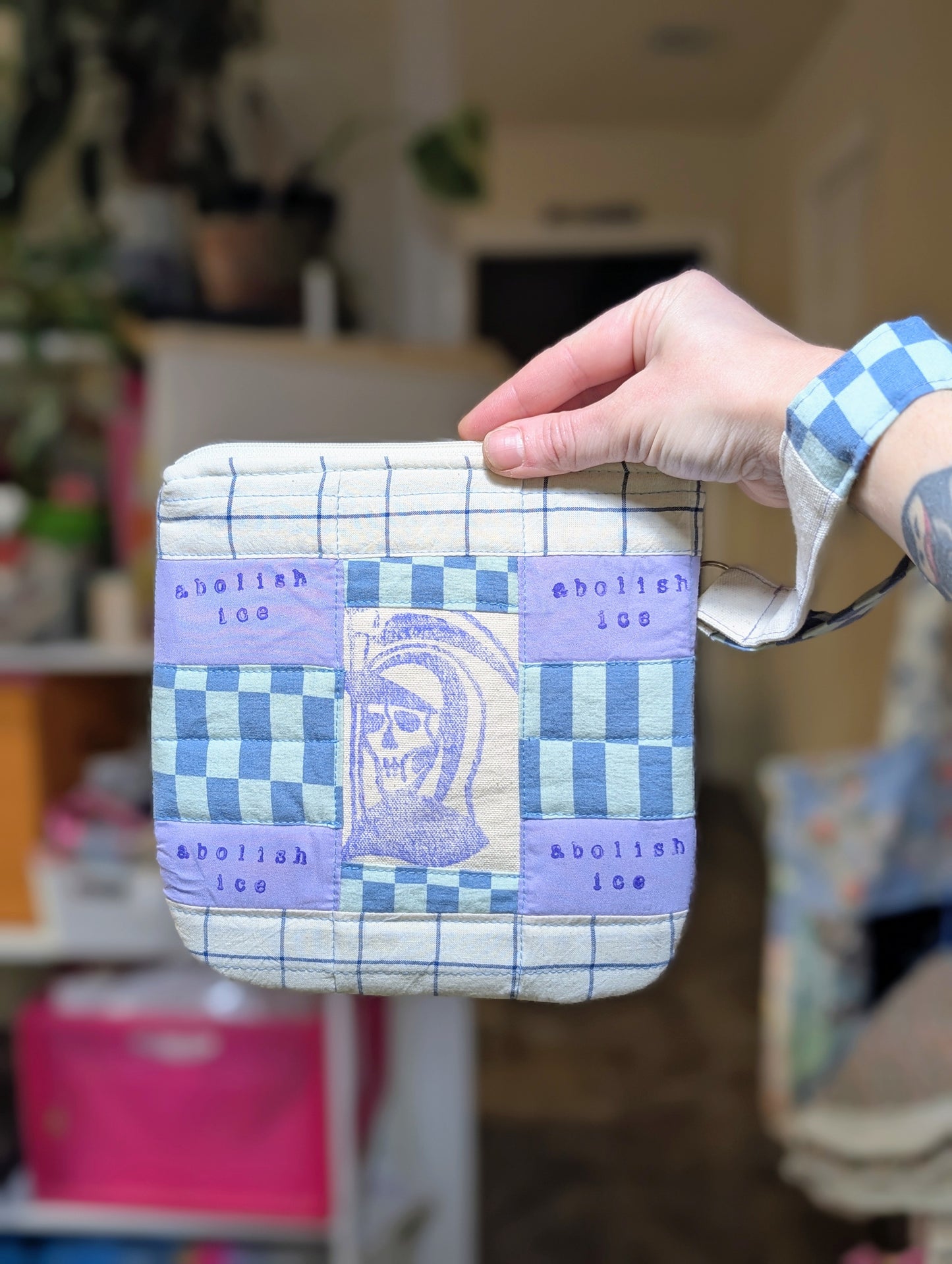 BLA X NBN REAPER - Quilted Wristlet