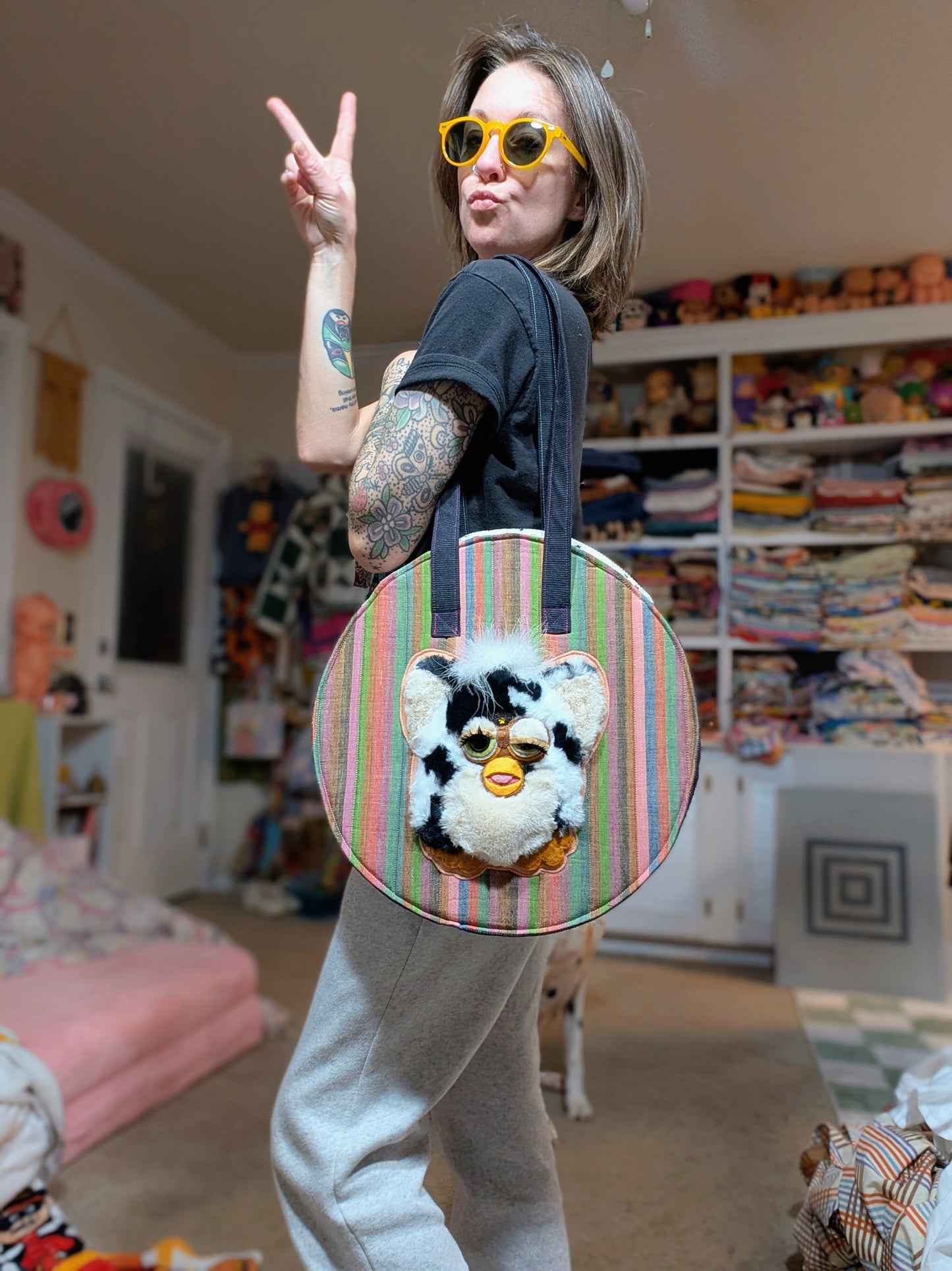 Cowprint Furby Purse
