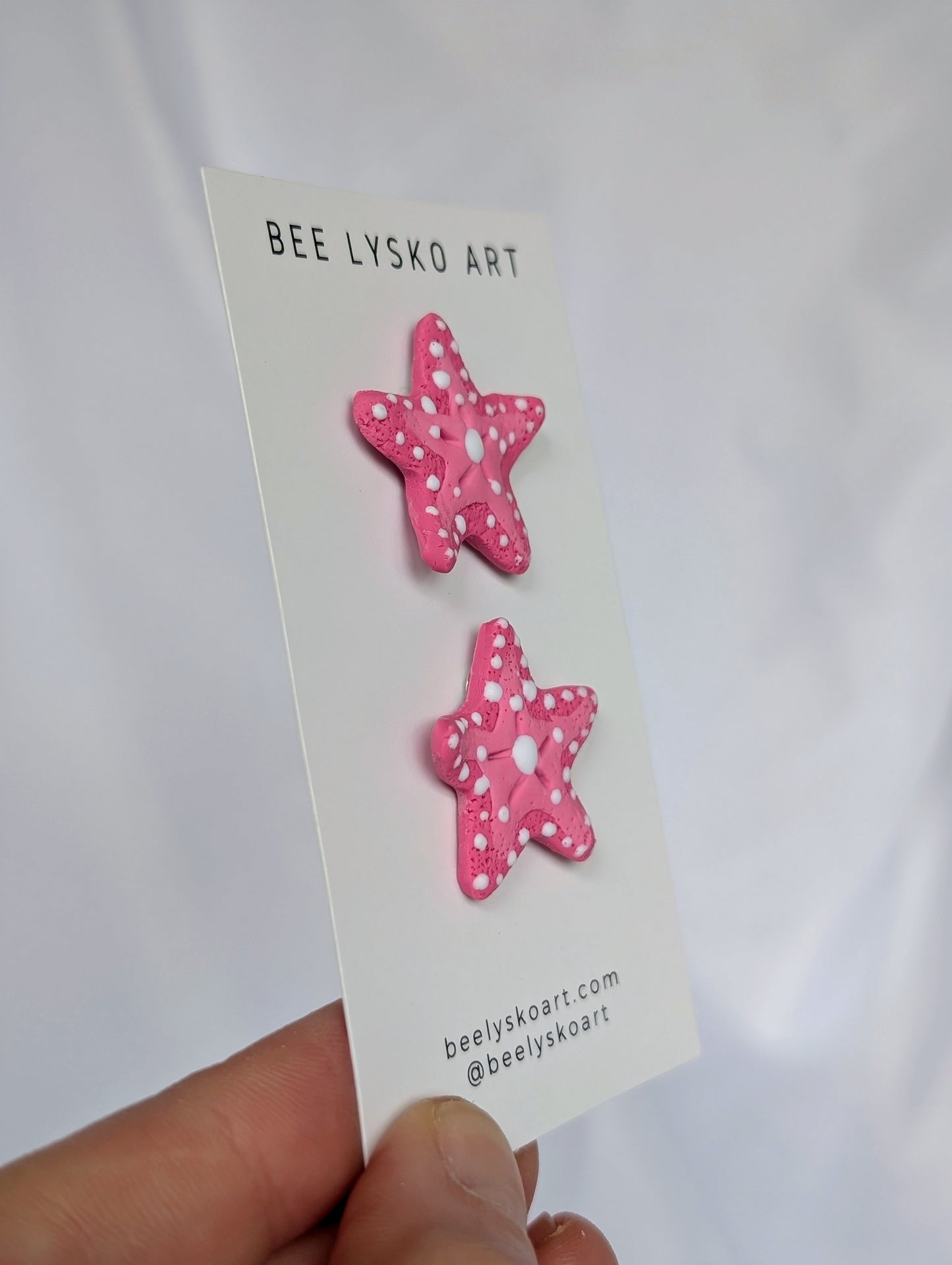 Starfish Studs - Pink