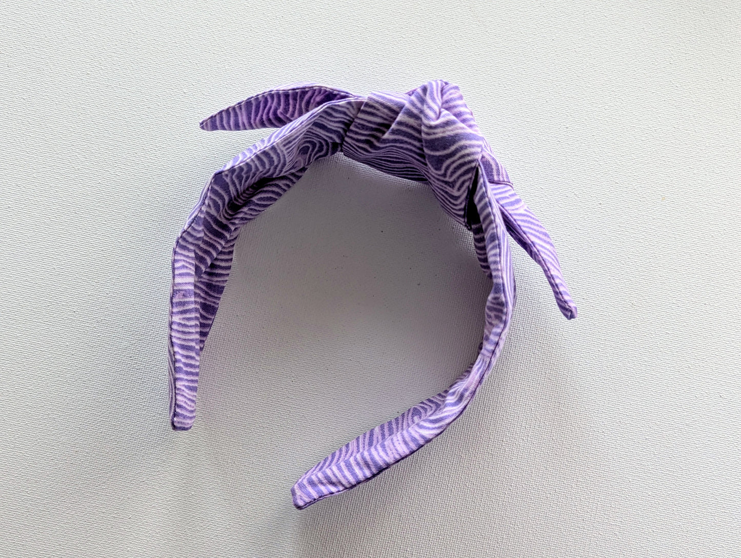Purple Swirls - Knot Headband