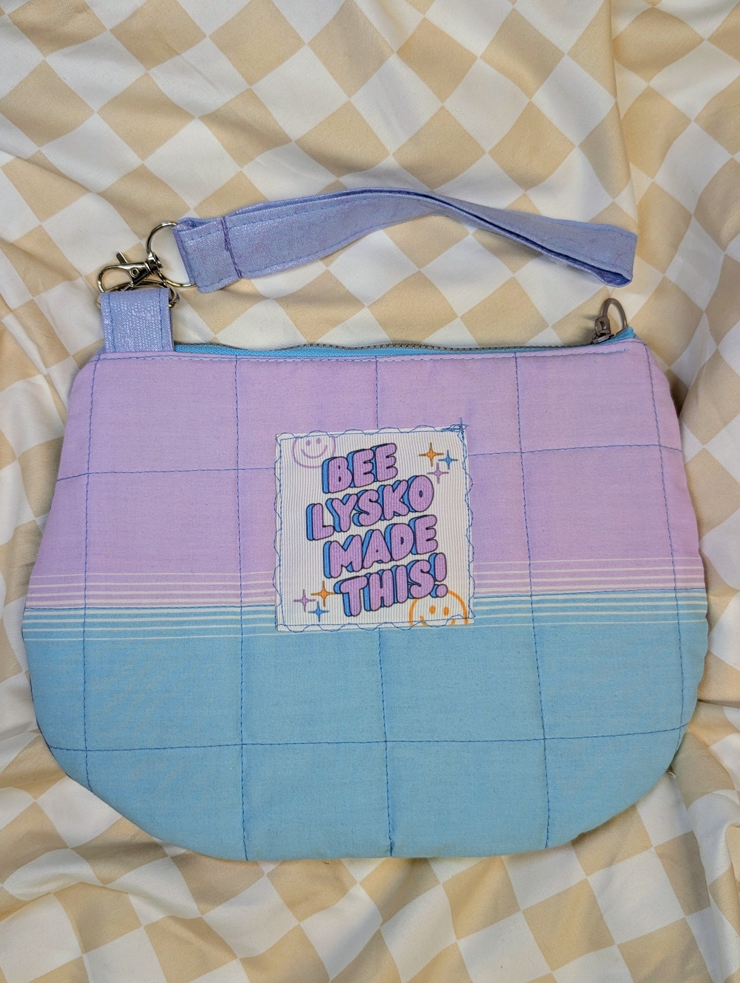 PURPLEY - Quilted Wristlet