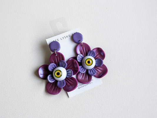 Eyeball Flowers - Purple