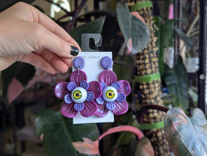 Eyeball Flowers - Purple