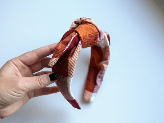 Fall Plaid - Knot Headband