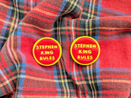 Stephen King Rules Pin