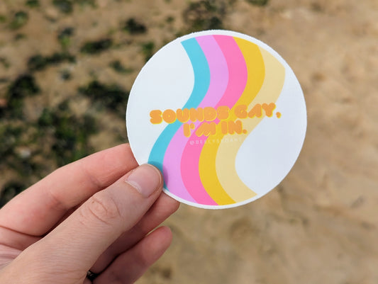 Sounds Gay Sticker