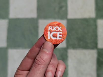 FUCK ICE 🧲 - Orange Swirls