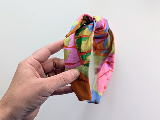 Rainbow Leaves - Knot Headband