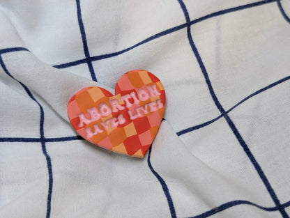 ABORTION SAVES LIVES 🧲 - Orange Disco