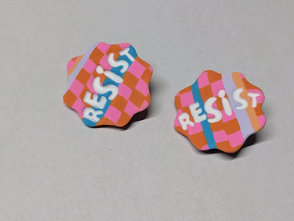 RESIST Pin - Party Slab