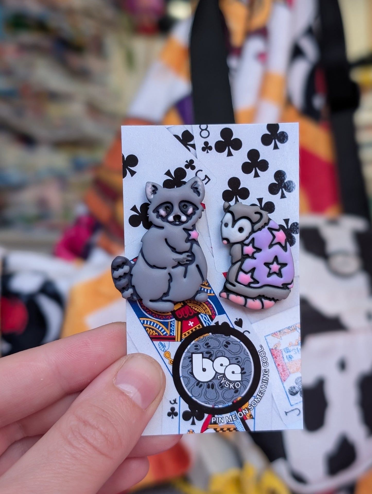 We're Just Girls Pin Set - Pink & Purple