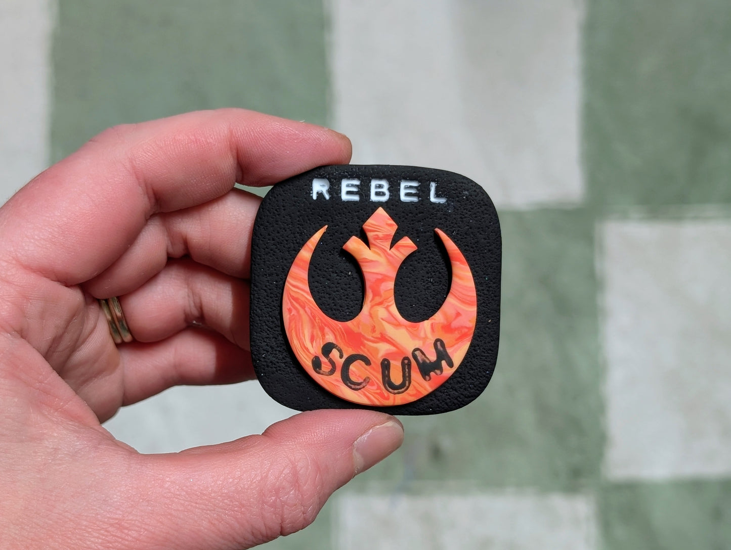 REBEL SCUM 🧲 - Orange Swirls