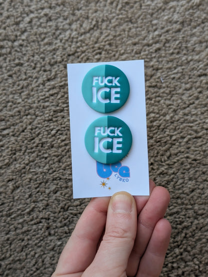 🔥🧊 Studs - Teal + Turquoise