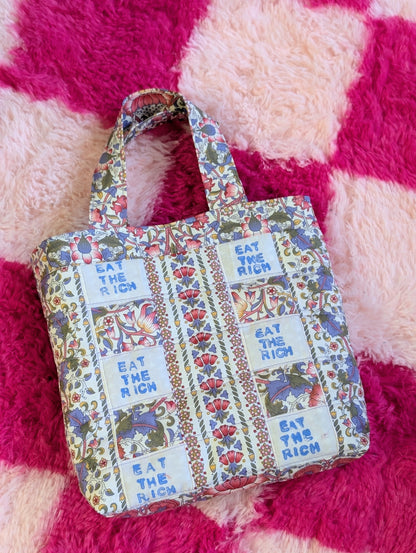 EAT THE RICH - Quilted Handbag