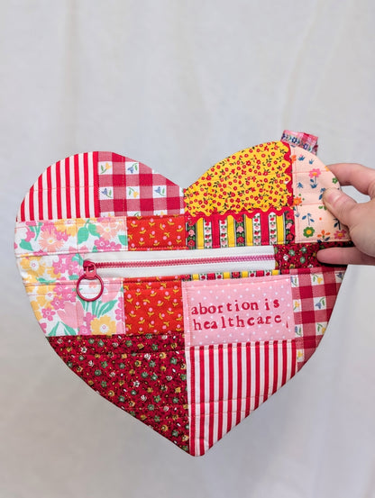 ABORTION IS HEALTHCARE - Quilted Wristlet