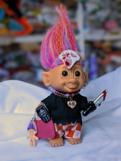 Material Girl Ghostie - Troll Bag Charm