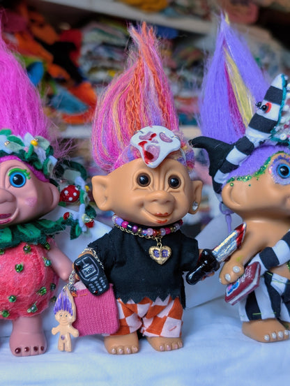 Material Girl Ghostie - Troll Bag Charm