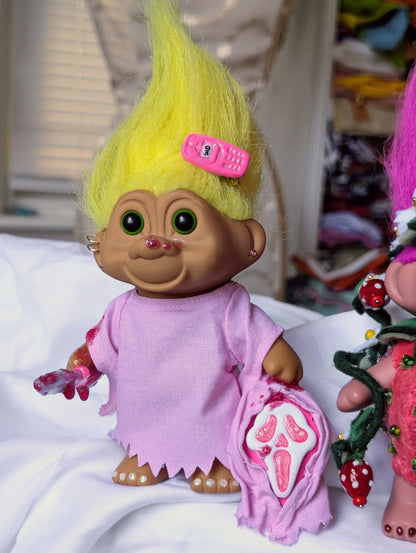 Pink Ghostie - Troll Bag Charm