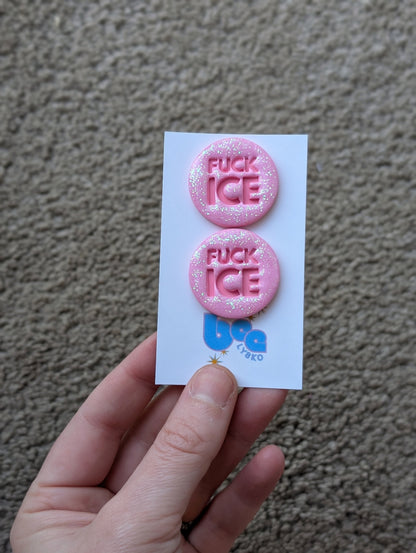 🔥🧊 Studs - Pink Sparkles