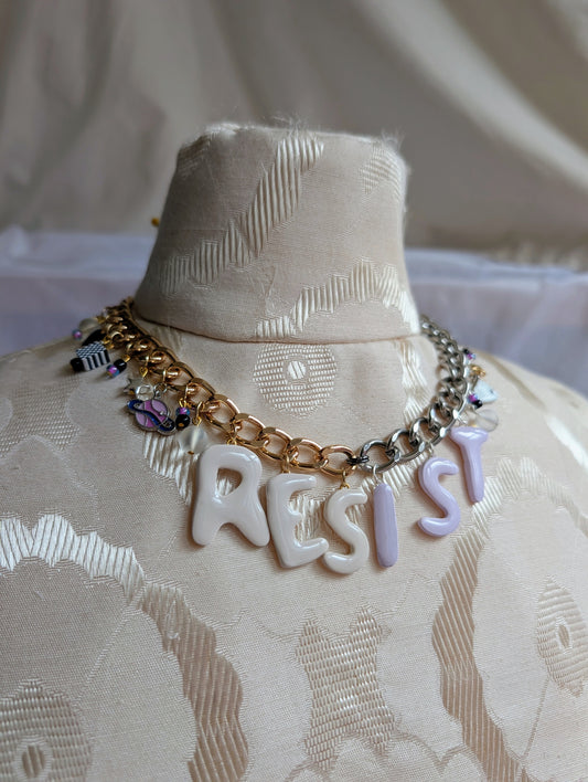 Chunk Charm Necklace - RESIST