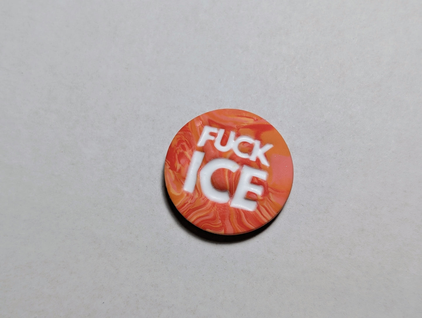 FUCK ICE 🧲 - Orange Swirls