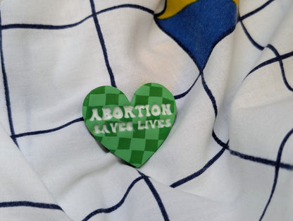 ABORTION SAVES LIVES 🧲 - Green Checks