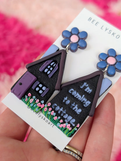 The Cottage - Black + Periwinkle