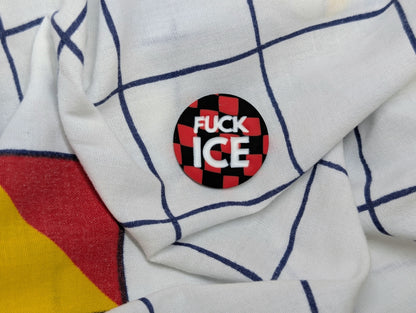 FUCK ICE 🧲 - Red Checks