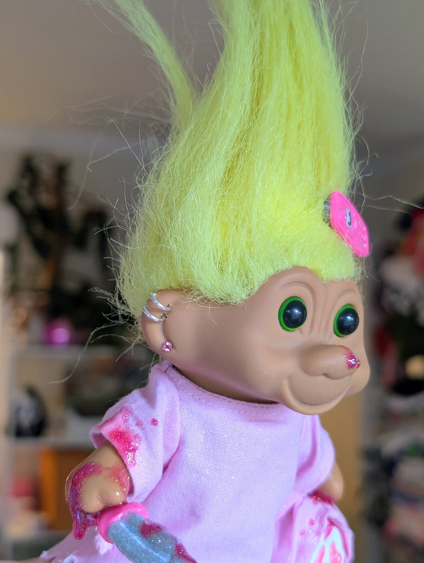 Pink Ghostie - Troll Bag Charm