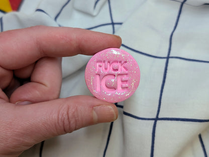 FUCK ICE 🧲 - Pink Glitter