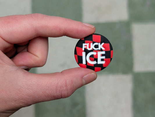 FUCK ICE 🧲 - Red Checks
