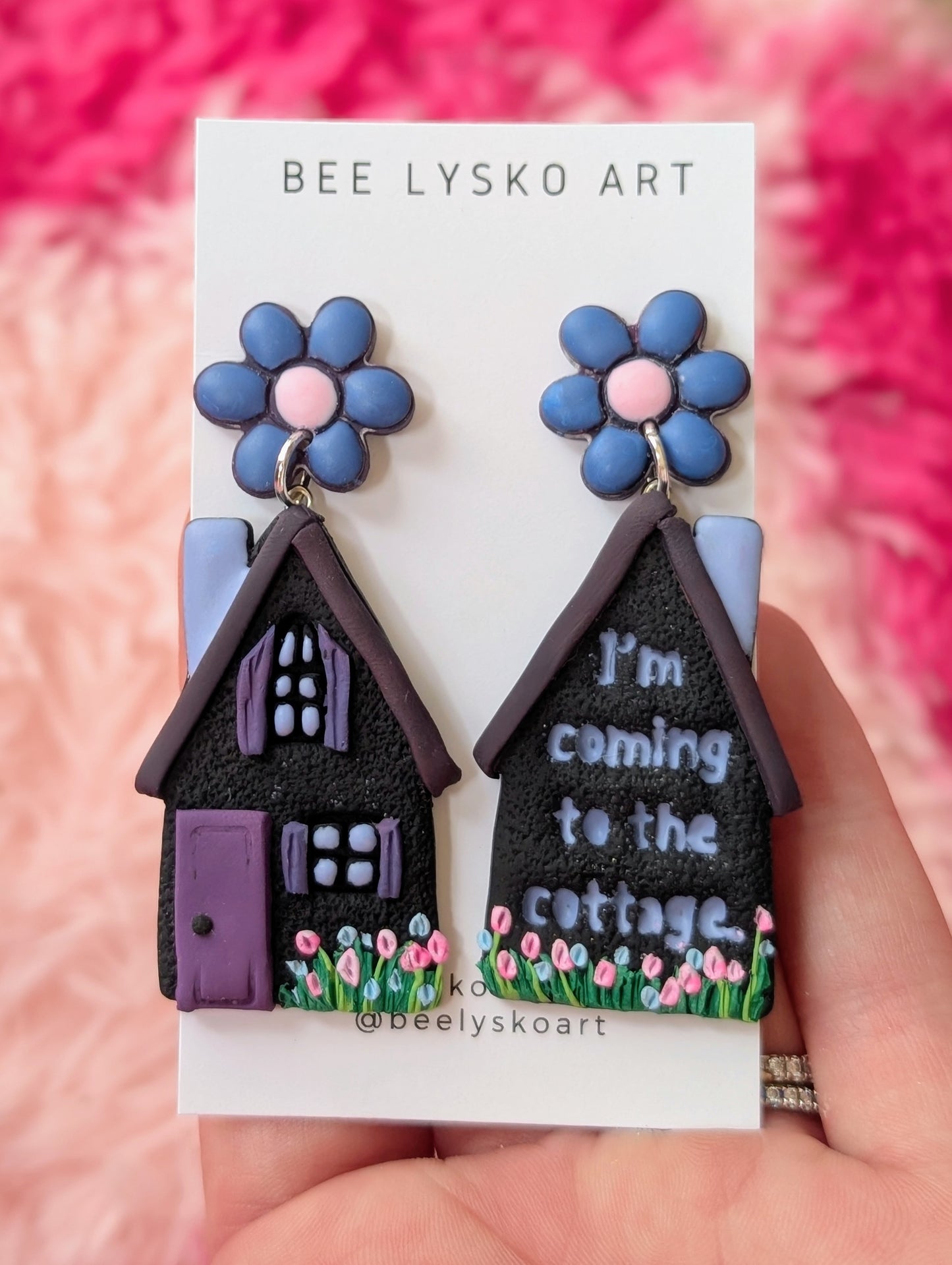 The Cottage - Black + Periwinkle