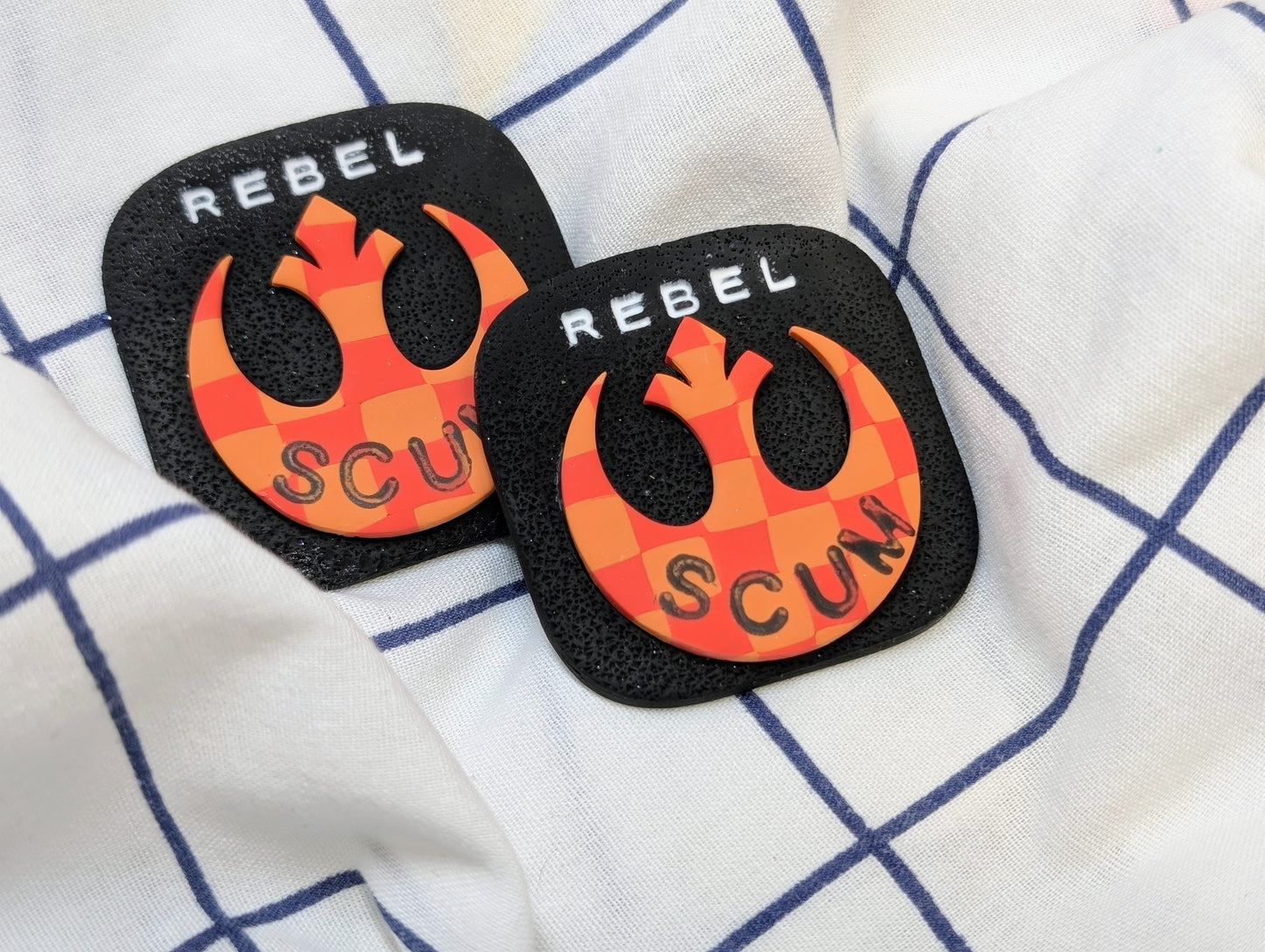 REBEL SCUM 🧲 - Orange Checks