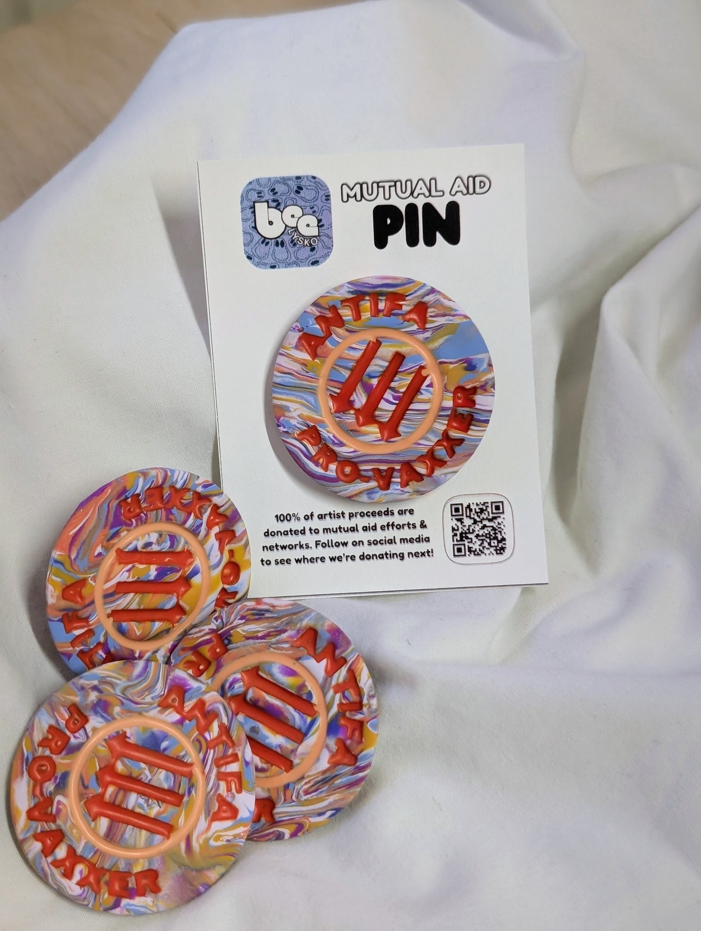 ANTIFA Pin - Pro-Vaxxer