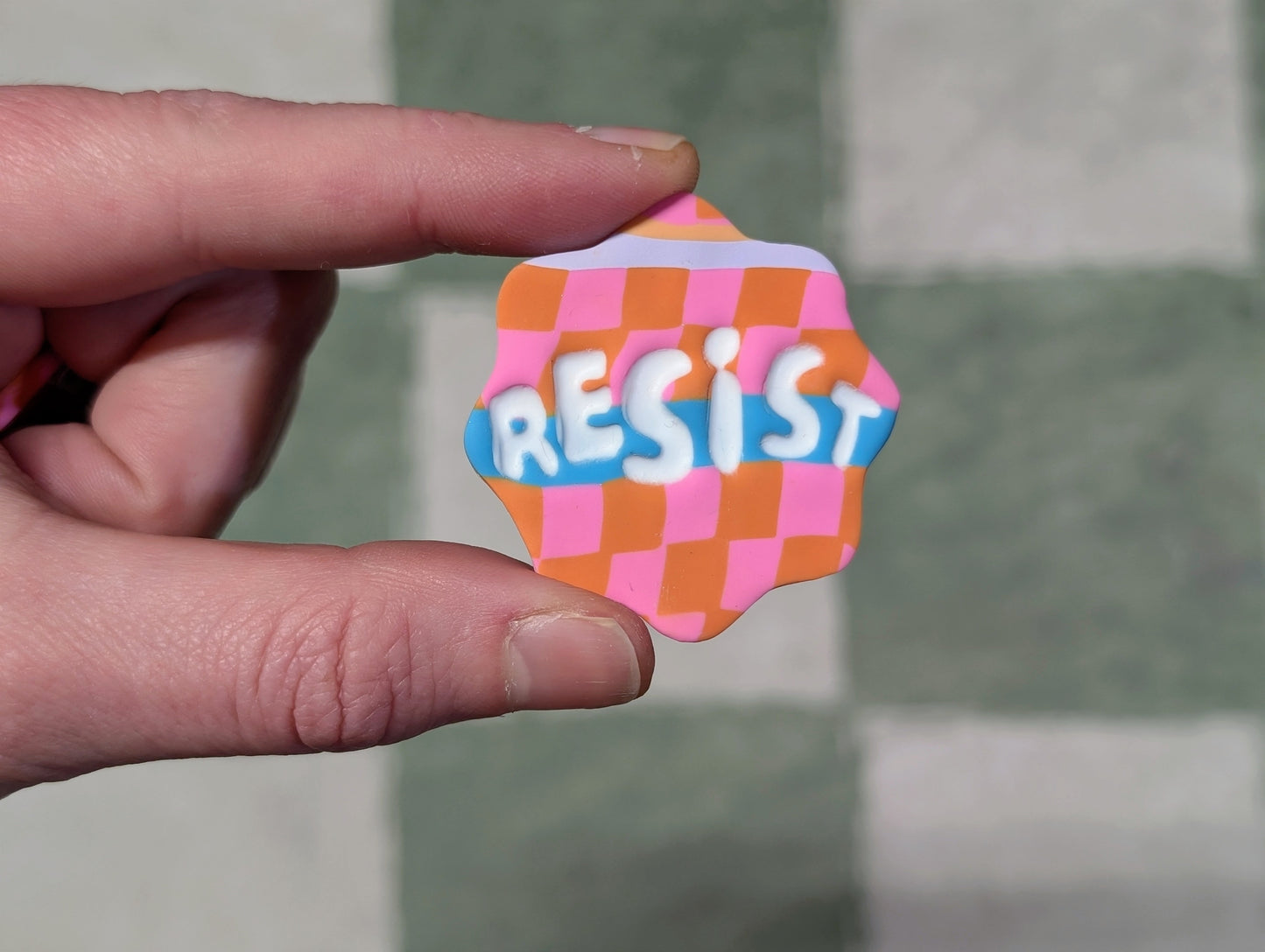 RESIST Pin - Party Slab