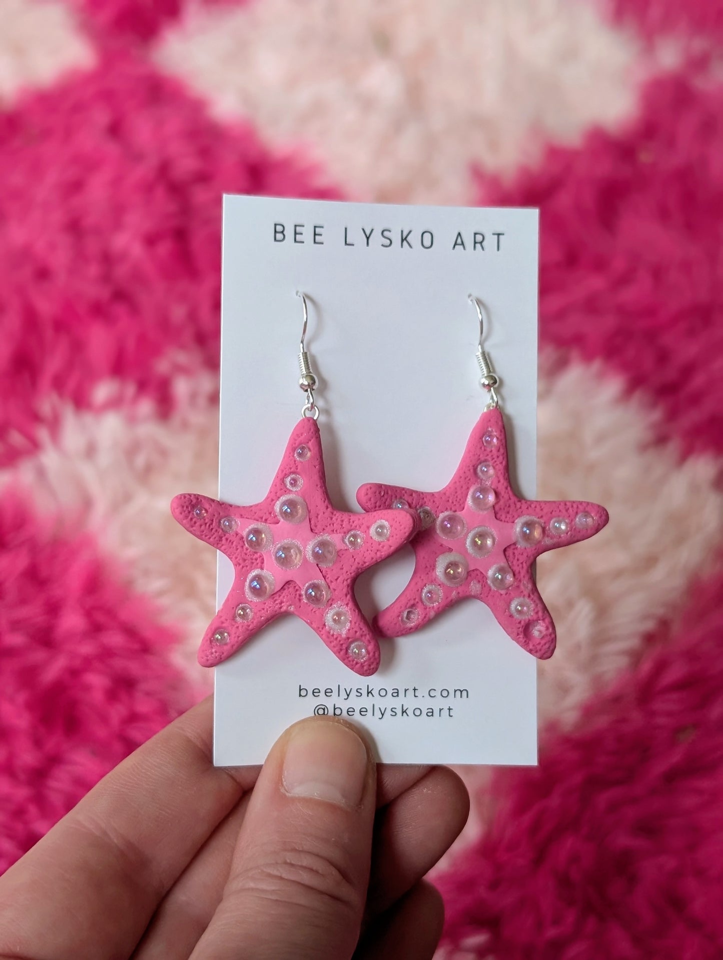 Starfish Dangles - Pink
