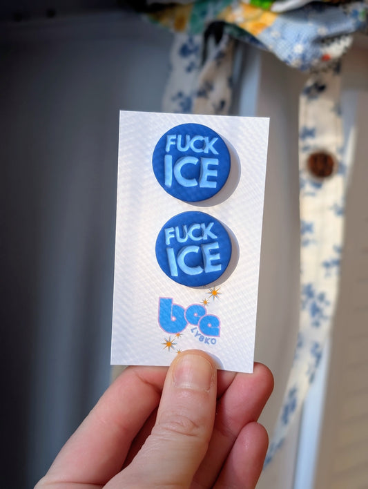 🔥🧊 Studs - Blue + Blue