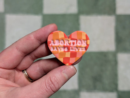 ABORTION SAVES LIVES 🧲 - Orange Disco