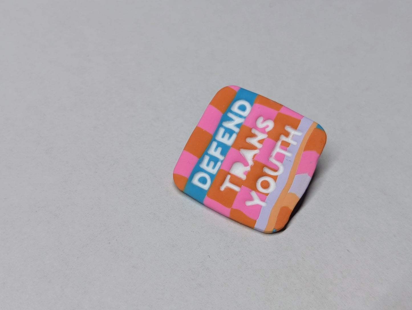 DEFEND TRANS YOUTH Pin - Party Slab