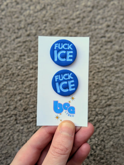 🔥🧊 Studs - Blue + Blue