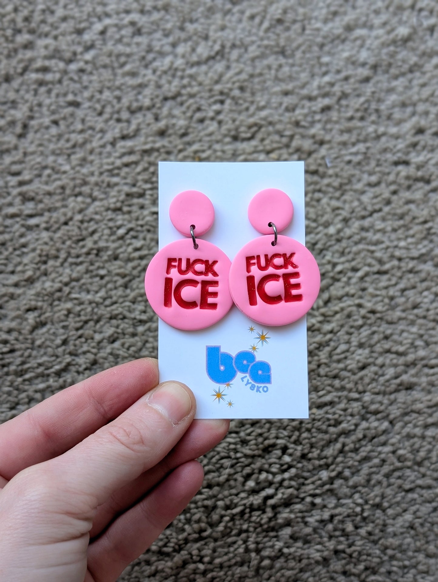 🔥🧊 Dangles - Red + Pink