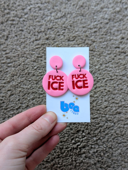 🔥🧊 Dangles - Red + Pink
