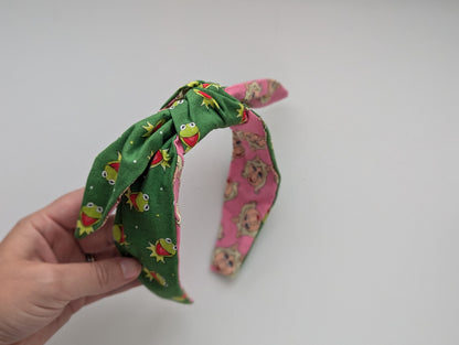 Kermit + Piggy - Knot Headband