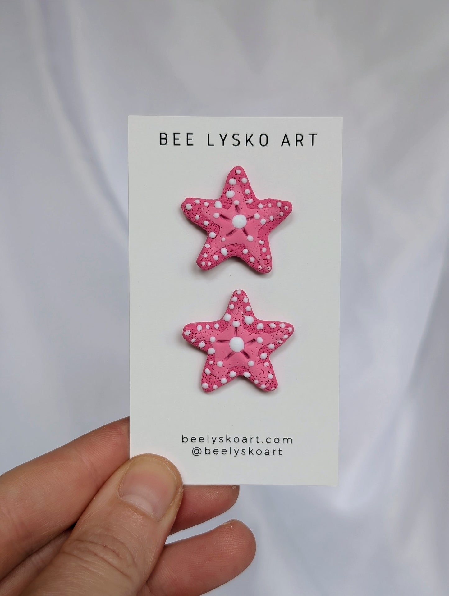 Starfish Studs - Pink
