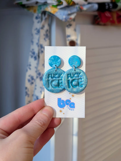 🔥🧊 Dangles - Teal Sparkles